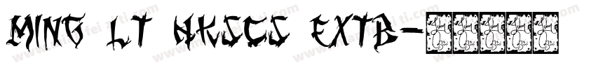 ming lt hkscs extb字体转换